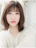 mod's姪浜/シースルーバング小顔ウルフカット外ハネくびれボブh