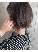 切りっぱなしボブ☆インナーカラーハイライト