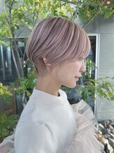 ウエストリー(WESTORY) ハイトーンショート/20代30代/金髪ショート/ピンクホワイト