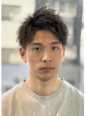 ソフトツイストアップバング刈り上げショート