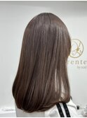 透け感アッシュブラウン