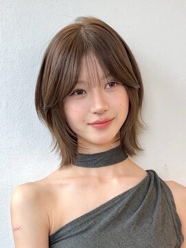 アスター 天神大名店(Aster) フェイスフレーミング/ココアベージュ/ブリーチ/ボブ/天神