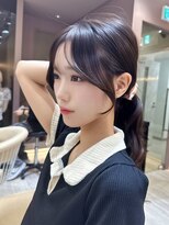 ロンドガーネット 池袋(Lond garnet)&nbsp;オリーブグレー/レイヤーカット/黒髪/マロンベージュ/池袋