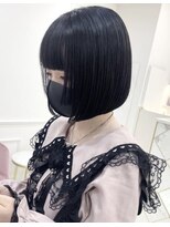 リルミー ミュエナ 大須 矢場町(Lilme myuena)&nbsp;ぱっつん前髪＋ナチュラル前下がりボブ＋姫カット　＊Lilme＊