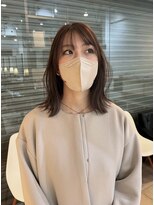 クラップス 上永谷(CLAPS)&nbsp;ミディアムレイヤーカット顔周りレイヤーウルフハッシュカット