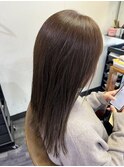 グレージュカラー×セミロング【カミケン方木田/福島】