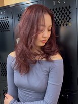 イエナ 渋谷(IENA)&nbsp;ローズブラウンワンホンレイヤー顔周りカットダブルカラー