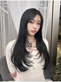 韓国へア/レイヤー/顔周り/ボブ/透明感カラー
