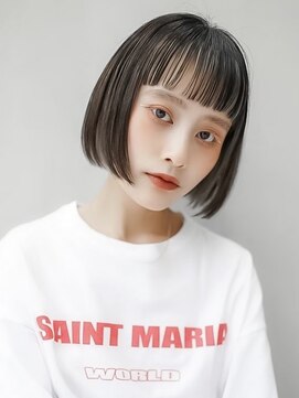 ギークス(GEEKS) 【GEEKS渋谷】オン眉ボブ/アンブレラカラー/初ブリーチ/春カラー