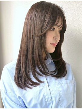 カバーヘア ブリス 北浦和(COVER HAIR bliss) 髪質改善ミディアムレイヤーダークアッシュブリーチなしp北浦和