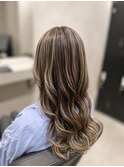 ロング×ベージュ