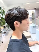 ノラ ウメダ(NORA UMEDA) 韓国ヘア カルマパーマ×ショートマッシュ×メンズカット