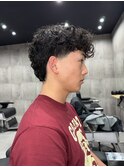 MEN'SHAIRウルフカルマパーマメンズミディアムイージーパーマ