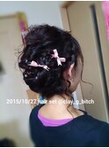 【￥】宮城野区 結婚式 ヘアセット 編み込みアレンジ 卒業式