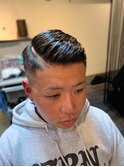 クラシック七三分けスキンフェード