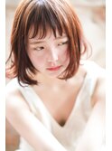 大人可愛い20代30代40代黒髪前下がりショートボブ丸みショート◎