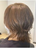 くびれミディ 明るく白髪染め