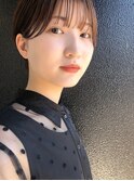 柔らかな質感のショートボブ