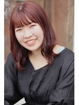 バルス(BLS)&nbsp;キュートなピンクブラウンカラー映える！ふんわりカールスタイル