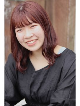 バルス(BLS) キュートなピンクブラウンカラー映える！ふんわりカールスタイル