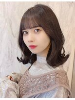 ルームバイシー 新宿(Loom. by Sea)&nbsp;シースルーバングが可愛いくびれヘア/ぱっつん前髪【Loom.林】