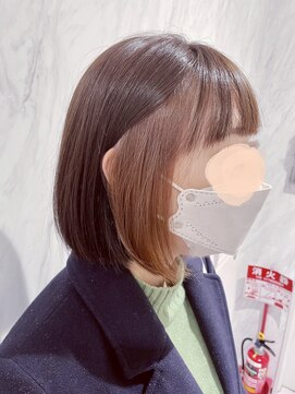 リー 京橋(Lee) 【Lee京橋】ベージュインナー×ボブ