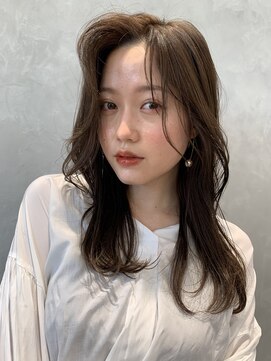 エムスラッシュ みなとみらい馬車道店(M SLASH) 馬車道/レイヤーロング/ココアブラン/赤み消しカラー