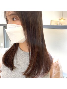 プリマ アンジュ 中目黒店(PRIMA ange) ナチュラルストレート×ベージュカラー　PRIMA ange 中目黒