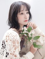 スリール バイ ミリー 江坂(Sourire by milly)&nbsp;【Sourir江坂】外ハネボブウルフグレージュカラーココアベージュ