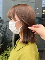 マザー(MOTHER)&nbsp;ダブルカラーオレンジベージュカラーケアブリーチ韓国ハイトーン