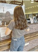 ロング×カーキグレージュ