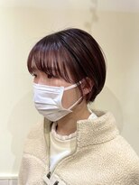 ネオリーブ クタ 町田店(Neolive kuta)&nbsp;スタイリングが簡単なマッシュショート×ラベンダーピンク