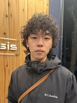 オアシス(oasis)&nbsp;【oasisオグラ】メンズウルフ/スパイラルパーマ