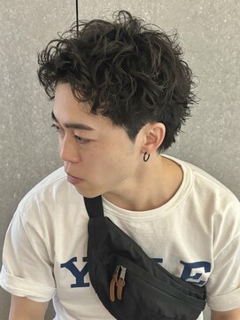 ニアウ 太田店(Niau) スパイキーショートツイストスパイラルパーマ波巻きパーマ眉毛