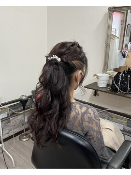 フラワー(Flower) ハーフアップ