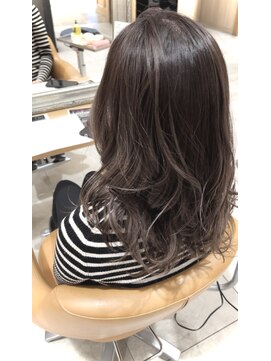 ラ ブーケ 中川中島店(La Bouquet) バレイヤージュ　グレージュ