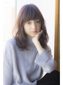 【脱白髪染め】ラベンダーグレージュくびれミディアム40代ヘア