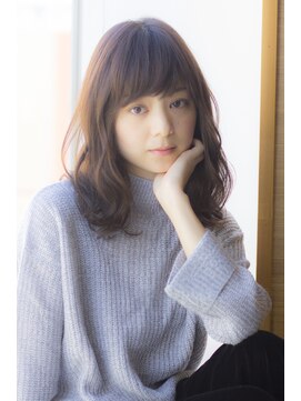 ラフ フロム ガーデン(Laf from GARDEN) 【脱白髪染め】ラベンダーグレージュくびれミディアム40代ヘア