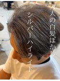 白髪ぼかしハイライト・白髪ぼかし・シルバー