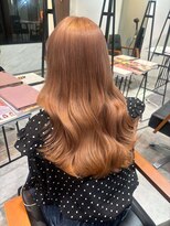 ブリーチ無しダブルカラー　ミルクティーベージュ