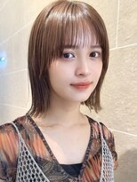 サンド 名古屋(sand)&nbsp;ボブ/レイヤーカット/髪質改善/ウェットヘア/オリーブベージュ