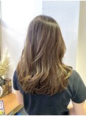 レイヤーカット　韓国ヘア　髪質改善　前髪　ブリーチなし