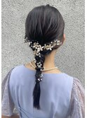 オシャレ可愛い タイトなポニーテールアレンジ