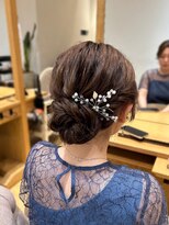 バイオレットジェム(Violet`jem)&nbsp;参列ヘアシニヨンアレンジFU-28