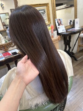 ベレッタ 枚方店(veretta.) 超高濃度水素カラー 担当:ばば/ストレートロング/韓国ヘア/艶髪