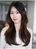 ☆レイヤーカット毛先ワンカールくせ毛風カール薄めバングデジパ