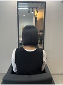 ぱつっとボブ