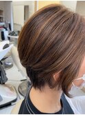 大人女性から大人気♪白髪ぼかしハイライト