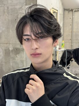 サイン メンズ 表参道(SIGN men's) ニュアンスパーマセンターパートダウンパーマフェザーパーマ