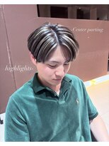 ゴットフロー(GOTTO FLOW) 抜け感ハイライト×センターパート